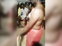 Indian girl cute naked dance in public